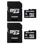 Micro Center 16GB Class 10 Micro SDHC Flash Memory Card with Adapter (2 Pack)