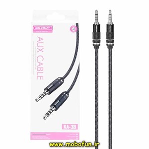 کابل AUX Koluman مدل KA-38 رنگ مشکی کد 47835