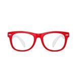 Kids Blue Light Blocking Glasses Children Anti Eyestrain Eyewear for Computer, Phones, TV, Video Gaming Girls Boys Red Frame White Temple