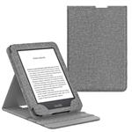 MoKo Case Fits All-New Kindle (10th Generation, 2019) / Kindle (8th Generation, 2016), Premium Vertical Flip Cover with Auto Wake/Sleep Function - Denim Gray