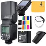 Godox V860II-S Ving 2.4G TTL Li-on Battery Camera Flash Speedlite Compatible for Sony Camera,Godox XPro-S Wireless Flash Trigger X System High-Speed with Big LCD Screen