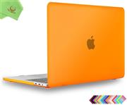 MacBook Pro 15 inch Case 2019 2018 2017 2016 Release, UESWILL Smooth Matte Hard Case for MacBook Pro 15" with Touch Bar/Touch ID (Model: A1990/ A1707) + Microfibre Cleaning Cloth, Orange