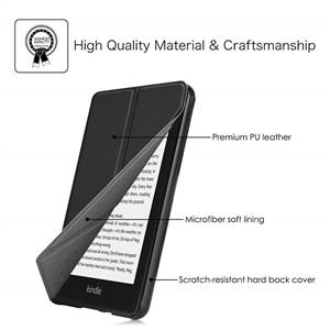 Fintie Origami Case for All-new Kindle Paperwhite (10th Generation, 2018 Release) - Slim Fit Stand Cover Support Hands Free Reading with Auto Sleep/Wake for Amazon Kindle Paperwhite E-reader, Black 