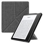 Fintie Origami Case for All-New Kindle Oasis (10th Generation, 2019 Release and 9th Generation, 2017 Release) - Slim Fit Stand Cover Support Hands Free Reading with Auto Wake Sleep, Denim Charcoal