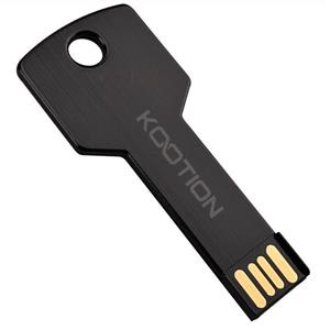 KOOTION 32GB USB Flash Drive, Metal Key Shaped 2.0 USB Memory Stick Pen Drive Black