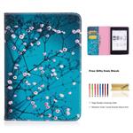 Kindle Paperwhite Case 2018 with [Stylus Pen], Dteck Ultra Slim Light PU Leather Case Pretty Cute Flip Folio Cover for All-New Kindle Paperwhite 10th Generation 2018 Release-White Flower