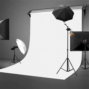 Lyly County 5x7ft Photography Background Non Woven Fabric Solid Color White Screen Backdrop Studio Props LY061 