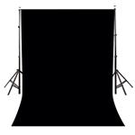Lyly County Background 5x7ft Non-Woven Fabric Solid Color Black Screen Photo Backdrop Studio Photography Props LY062