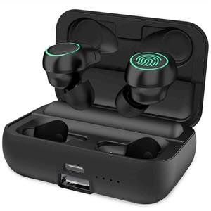 True Wireless Earbuds Bluetooth 5.0 in Headphones with 3000mAh Charging Case 120 Hours Play Time and Mic HD Calls Noise Cancellation Waterproof Sport Earphones for iPhone Android 