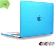 MacBook Pro 15 inch Case 2019 2018 2017 2016 Release, UESWILL Smooth Matte Hard Case for MacBook Pro 15" with Touch Bar/Touch ID (Model: A1990/ A1707) + Microfibre Cleaning Cloth, Aqua Blue