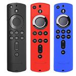 PartyYeah 3Pcs Remote Controller Humanized Texture Case Silicone Protective Cover Skin for Amazon Fire TV Stick, Multicolors(Remote is not Included) 