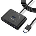 UGREEN 4 Port USB Hub 3.0 Data Hub with 3ft Portable Extension Cable High Speed Compatible for MacBook Air, Mac Mini, iMac Pro, Microsoft Surface, Ultrabooks (Black)