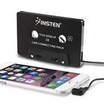 INSTEN 3.5mm Universal Car Audio Cassette to Aux Adapter for Smartphones, 3-Feet Cord 