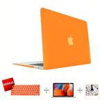 Laptop Case MacBook Case & Keyboard Cover & Screen Protector Only Compatible Smooth Matted for MacBook New Pro 13 inch（A1706/A1708/A1989）(Release 2016/2017/2018) (Orange)