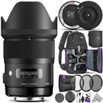 Sigma 35mm F1.4 Art DG HSM Lens for Nikon DSLR Cameras w/Sigma USB Dock & Advanced Photo and Travel Bundle