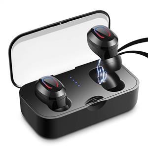 True Wireless Earbuds Bluetooth 5.0 Headphones TWS in Ear 3D Noise Canceling Earphones with Portable Charging Case and Built Mic IPX7 Waterproof Headset for Gym Running riding 