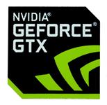 Original NVIDIA GEFORCE GTX Sticker 17.5mm x 17.5mm [879]