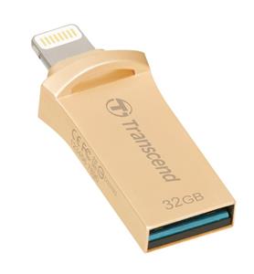 Transcend 32GB JetDrive Go 500 USB Flash Drive Gold TS32GJDG500G 