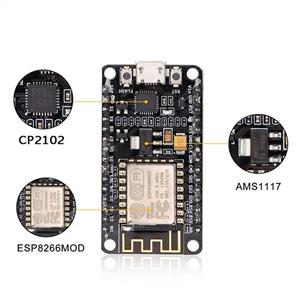 MakerFocus 2pcs ESP8266 NodeMCU LUA CP2102 ESP-12E Internet WiFi Development Board Serial Wireless Module Internet for Arduino IDE/Micropython with Free Adapter Board for ESP8266 ESP-01 and nRF24L01+ 