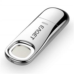 Eaget USB3.0 Flash Drive Fingerprint Encryption Pen Disk Memory Stick Storage Data Security Protection Identification Business Office Metal Silver 32GB 