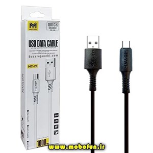 کابل تایپ سی MOYAN مدل MC-25 مشکی کد 30242