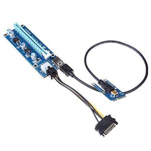Fasmodel - Mini PCIe to PCI express 16X Riser for Laptop External Graphics Card EXP GDC BTC Antminer Miner mPCIe to PCI-e slot Mining Card 