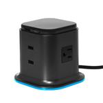 100 PERCENT Hybrid Tower Charging Station With AC Outlet And USB Charge For Laptops, Tablets, Smartphones, Take-out Portable Power Pack (Worry-Free 12-Month Warranty Included)