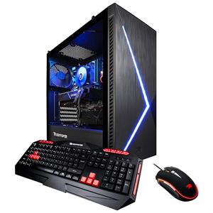 iBUYPOWER Pro Gaming PC Computer Desktop Slate 064i Intel i7 9700K 3.6GHz NVIDIA Geforce RTX 2060 6GB 16GB DDR4 2666 RAM 2TB HDD 240GB SSD WiFi Included Win 10 Home VR Ready Black 