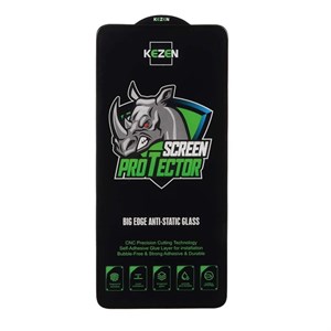 گلس گوشی Redmi Note 13 4G شیائومی شیشه ای KEZEN آنتی استاتیک Full Cover Anti Static Big Edge Protector اورجینال کد 70285