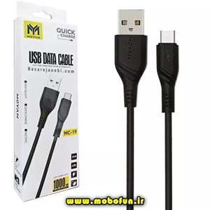 کابل تایپ سی MOYAN مدل MC-19 مشکی کد 30247