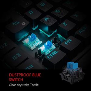 RedThunder K50 One-Handed Mechanical Gaming Keyboard - Blue Switches RGB Backlit 35 Keys Portable Mini Gaming Keypad - Ergonomic Game Controller for PC/MAC/PS4/XBOX ONE Gamer 