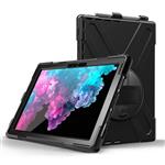 Meiya Microsoft Surface Pro 6 Case,Surface Pro 5 Case,Pro 4 / Pro Case,Heavy Duty Shockproof 360 Degree with Pen Holder and Kickstand Shoulder Hand Strap Cover (Black)