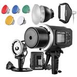 Godox AD600BM 600Ws GN87 HSS Flash Strobe Monolight with 8700mAh Battery, 600W Portable Lamp Flash Head, 23"X23" Flash Softbox, 7" Standard Reflector, 7" Flash Diffuser and Portable Flash Bag