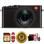 Leica D-LUX (Typ 109) Digital Camera (Black) with Memory Card and Cleaning Kit Bundle