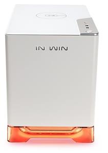 InWin A1 White Mini-ITX Tower with Integrated RGB Lighting 600W Power Supply Qi Wireless Phone Charger Computer Chassis Cases