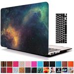 MacBook Air 11'' Case and Keyboard Cover,AICOO 2-in-1 Beautiful Hard Case Cover with Keyboard Protector for MacBook Air 11.6 inch (A1465/A1370) - Nebula