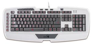 کیبورد جنیوس Imperator Pro White Edition Genius GX Gaming Full Speed Professional Keyboard 