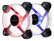 InWin Polaris RGB Twin Fan Kit Two RGB LED 120mm High Performance Silent Cooling Computer Case Fan with Anti-Vibration Mounting Cooling Clear
