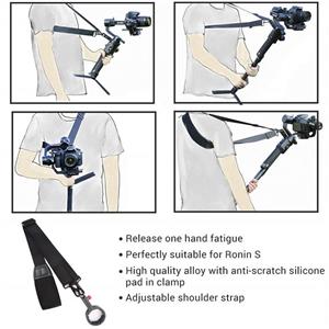 Shoulder Strap Buckle with Quick Rlease Clamp for Zhiyun DJI Ronin 3 Axis Gimbal Stabilizer 