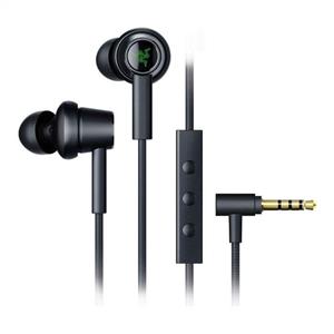 هندزفری ریزر hammerhead duo Razer Hammerhead Duo Wired Earbuds Custom Tuned Dual Driver Technology in Line Mic Volume Control Aluminum Frame Braided Cable 3.5mm Headphone Jack Matte Black 