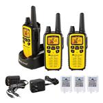 Midland - LXT630VP3, 36 Channel FRS Two-Way Radio - Up to 30 Mile Range Walkie Talkie, 121 Privacy Codes, & NOAA Weather Scan + Alert (3 Pack) (Yellow/Black)