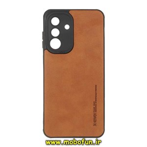 قاب گوشی Galaxy A56 سامسونگ طرح ژله ای چرمی ساده ایکس لول X-LEVEL عسلی کد 71410