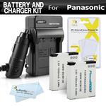 2 Pack Battery and Charger Kit for Panasonic Lumix ZS50, DMC-ZS45K, DMC-ZS40K, DMC-ZS40S, DMC-ZS35K, DMC-LZ40, DMC-LZ40k Includes 2 Replacement DMW-BCM13E Batteries + Charger + More