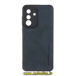 قاب گوشی Galaxy A36 سامسونگ طرح ژله ای چرمی ساده ایکس لول X-LEVEL سرمه ای کد 71357