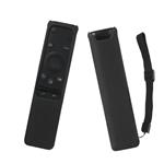 SIKAI Silicone Remote Case for Samsung BN59-01259B BN59-01259E BN59-01260A Smart TV Remote Battery Cover Shockproof Remote Skin Holder Anti-Slip Anti-Lost with Remote Loop (Black)