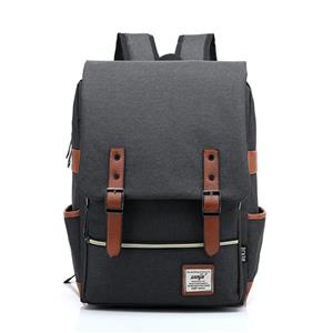 UGRACE Slim Business Laptop Backpack Elegant Casual Daypacks Outdoor Sports Rucksack School Shoulder Bag for Men Women Tear Resistant Simple Stylish Travelling Black 