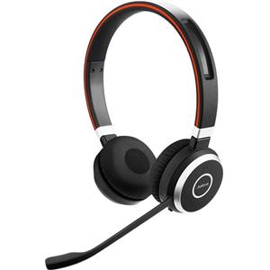 هندزفری هدست هدفون Jabra Evolve 65 UC Stereo Wireless Bluetooth Headset / Music Headphones Includes Link 360 (U.S. Retail Packaging)