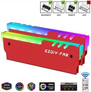 قیمت و خرید EZDIY-FAB RGB Addressable Memory RAM Cooler DDR Heatsink ...