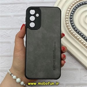 قاب گوشی Galaxy A25 سامسونگ ژله ای چرمی ساده ایکس لول X-LEVEL خاکستری کد 82188