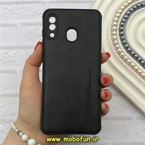 قاب گوشی Galaxy A20 / Galaxy A30 سامسونگ ژله ای چرمی ساده ایکس لول X-LEVEL مشکی کد 82182